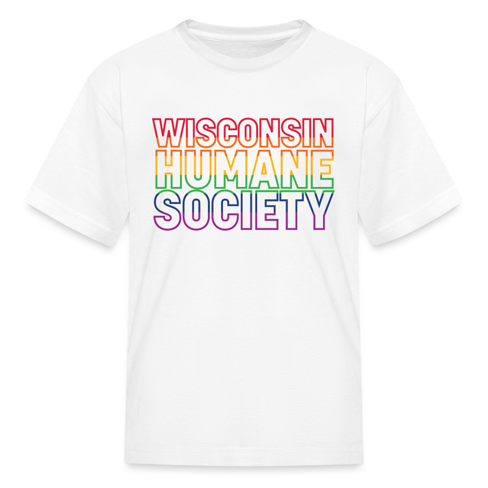 WHS Pride Rainbow Kids' T-Shirt - white