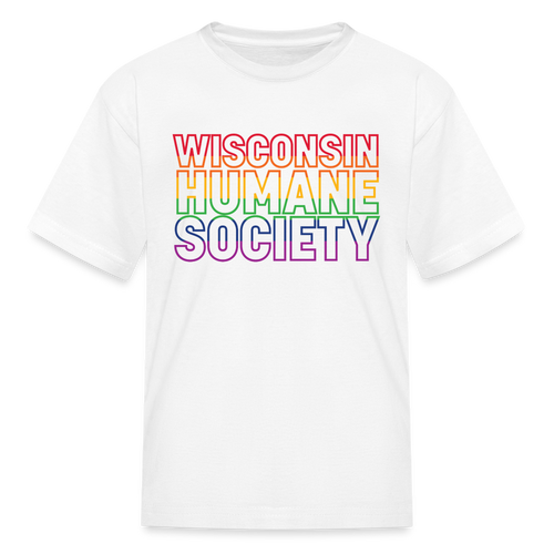 WHS Pride Rainbow Kids' T-Shirt - white