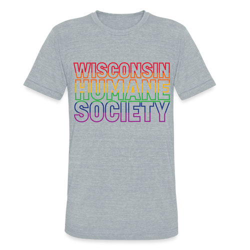 WHS Pride Rainbow Tri-Blend T-Shirt - heather grey