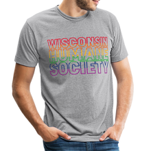 Load image into Gallery viewer, WHS Pride Rainbow Tri-Blend T-Shirt - heather grey