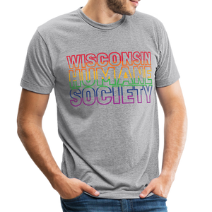 WHS Pride Rainbow Tri-Blend T-Shirt - heather grey