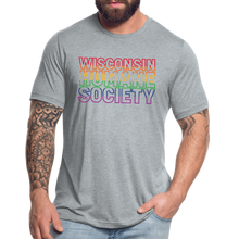 Load image into Gallery viewer, WHS Pride Rainbow Tri-Blend T-Shirt - heather grey