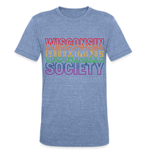 Load image into Gallery viewer, WHS Pride Rainbow Tri-Blend T-Shirt - heather blue