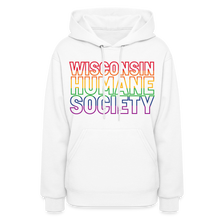 Load image into Gallery viewer, WHS Pride Rainbow Contoured Hoodie - white