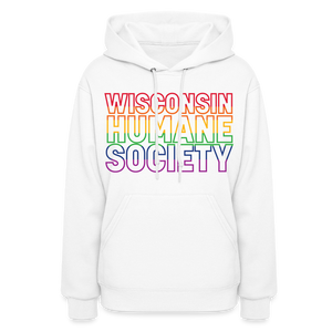 WHS Pride Rainbow Contoured Hoodie - white