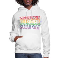 Load image into Gallery viewer, WHS Pride Rainbow Contoured Hoodie - white