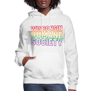 WHS Pride Rainbow Contoured Hoodie - white