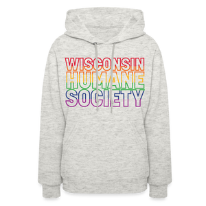 WHS Pride Rainbow Contoured Hoodie - heather oatmeal