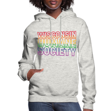 Load image into Gallery viewer, WHS Pride Rainbow Contoured Hoodie - heather oatmeal