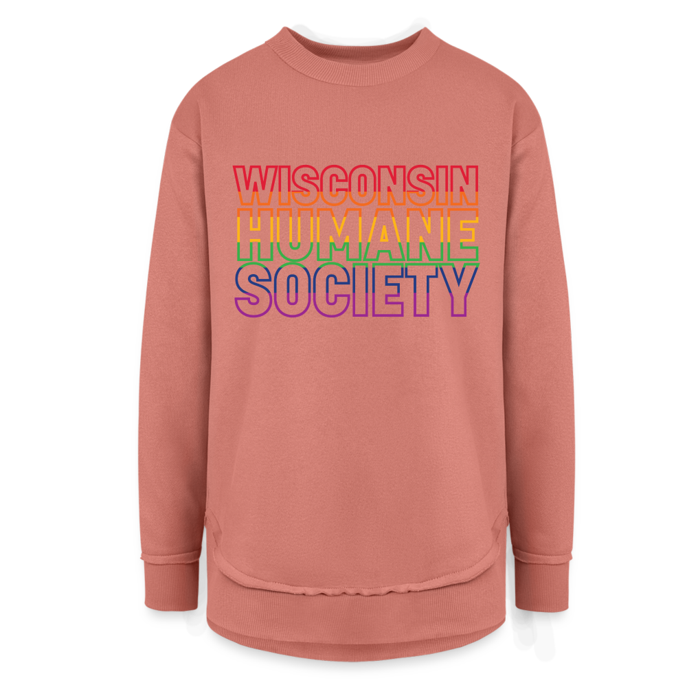 
                  
                    WHS Pride Rainbow Weekend Tunic Fleece Sweatshirt - mauve
                  
                