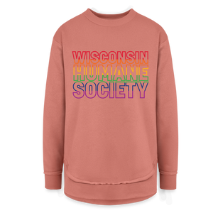 WHS Pride Rainbow Weekend Tunic Fleece Sweatshirt - mauve