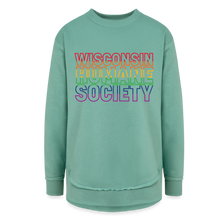 Load image into Gallery viewer, WHS Pride Rainbow Weekend Tunic Fleece Sweatshirt - saltwater