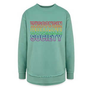 WHS Pride Rainbow Weekend Tunic Fleece Sweatshirt - saltwater