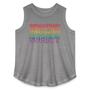 WHS Pride Rainbow Curvy Relaxed Tank Top - granite heather 