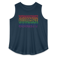 Load image into Gallery viewer, WHS Pride Rainbow Curvy Relaxed Tank Top - denim