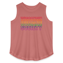 Load image into Gallery viewer, WHS Pride Rainbow Curvy Relaxed Tank Top - mauve