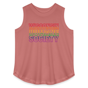 WHS Pride Rainbow Curvy Relaxed Tank Top - mauve