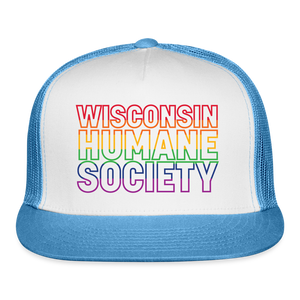 WHS Pride Rainbow Trucker Cap - white/blue