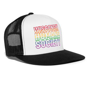 WHS Pride Rainbow Trucker Cap - white/black