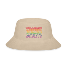 Load image into Gallery viewer, WHS Pride Rainbow Bucket Hat - cream