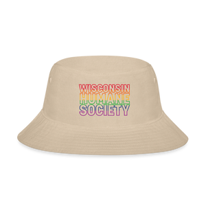 WHS Pride Rainbow Bucket Hat - cream