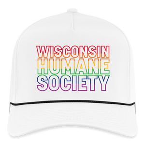 WHS Pride Rainbow Rope Cap - white/black