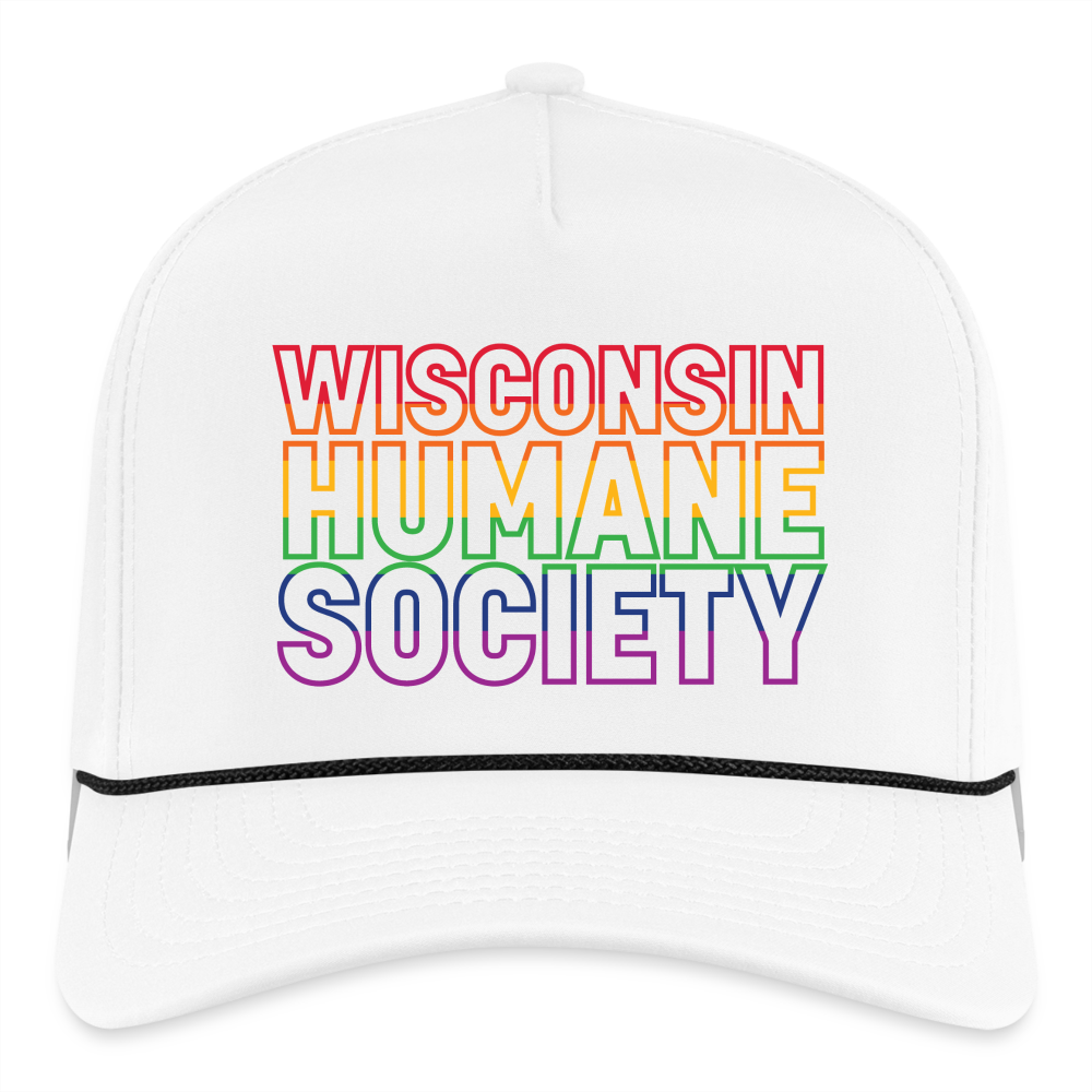 WHS Pride Rainbow Rope Cap - white/black