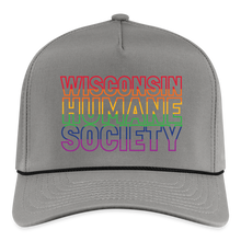 Load image into Gallery viewer, WHS Pride Rainbow Rope Cap - gray/black