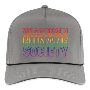 WHS Pride Rainbow Rope Cap - gray/black