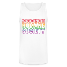 Load image into Gallery viewer, WHS Pride Rainbow Tri-Blend Organic Tank - white