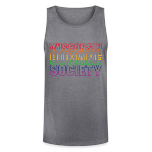 WHS Pride Rainbow Tri-Blend Organic Tank - heather gray