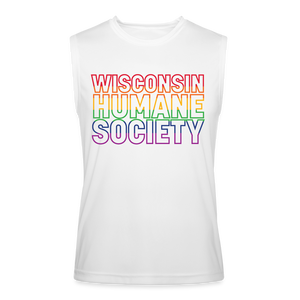 WHS Pride Rainbow Performance Sleeveless Shirt - white