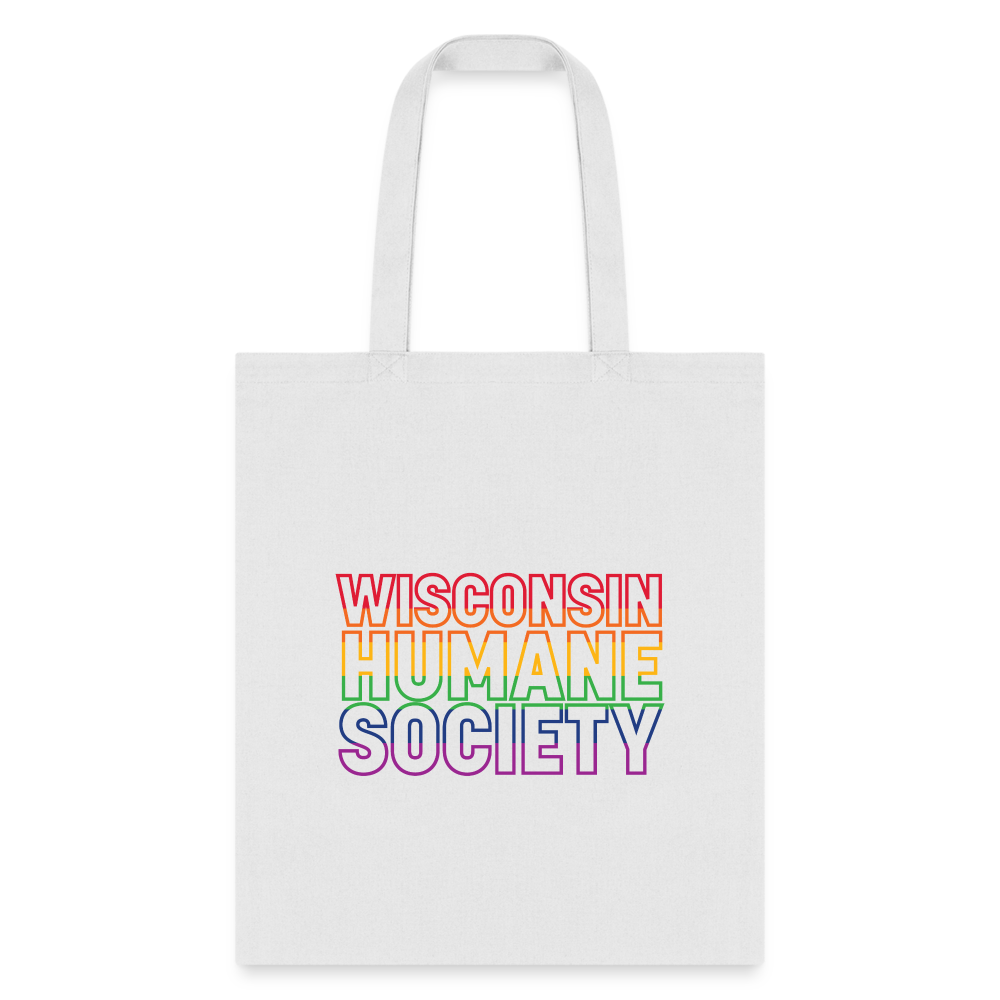 WHS Pride Rainbow Tote Bag - white