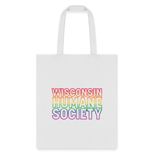 Load image into Gallery viewer, WHS Pride Rainbow Tote Bag - white