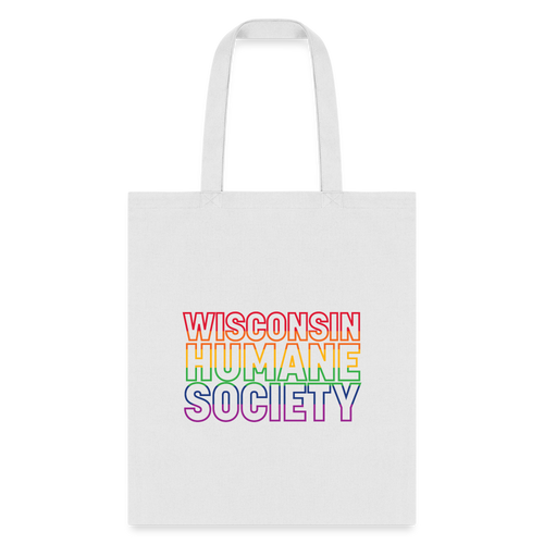 WHS Pride Rainbow Tote Bag - white