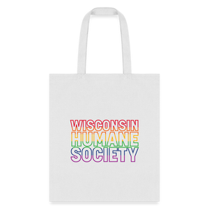 WHS Pride Rainbow Tote Bag - white