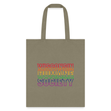 Load image into Gallery viewer, WHS Pride Rainbow Tote Bag - khaki