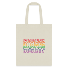 Load image into Gallery viewer, WHS Pride Rainbow Tote Bag - natural