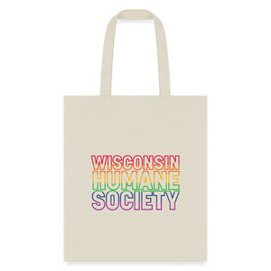 WHS Pride Rainbow Tote Bag - natural