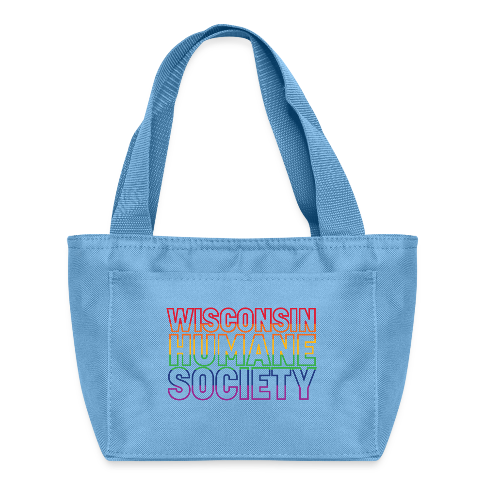 WHS Pride Rainbow Recycled Insulated Lunch Bag - light blue