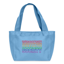 Load image into Gallery viewer, WHS Pride Rainbow Recycled Insulated Lunch Bag - light blue