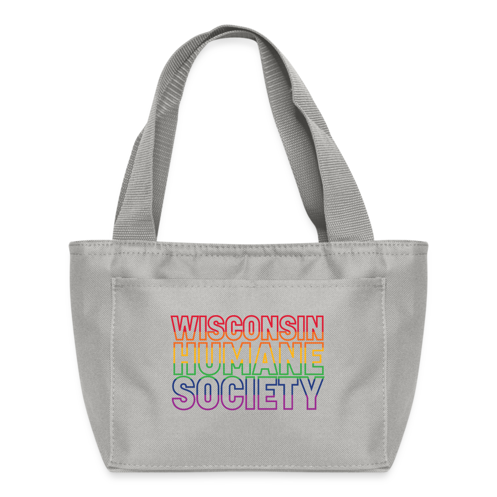 WHS Pride Rainbow Recycled Insulated Lunch Bag - light gray