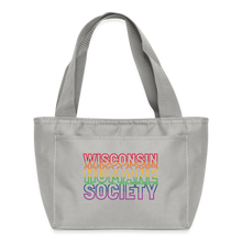 Load image into Gallery viewer, WHS Pride Rainbow Recycled Insulated Lunch Bag - light gray