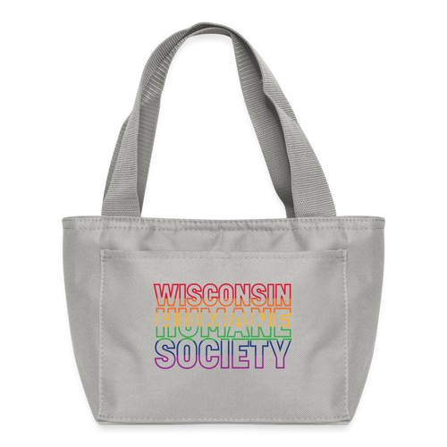 WHS Pride Rainbow Recycled Insulated Lunch Bag - light gray