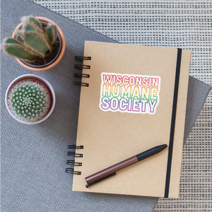 WHS Pride Rainbow Sticker - white matte