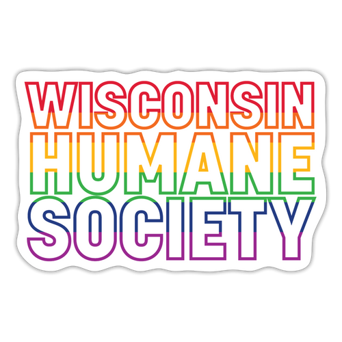 WHS Pride Rainbow Sticker - white matte