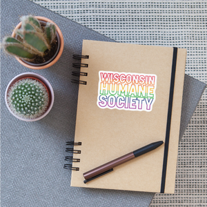 WHS Pride Rainbow Sticker - white glossy