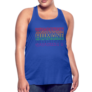 WHS Pride Rainbow Flowy Tank Top by Bella - royal blue