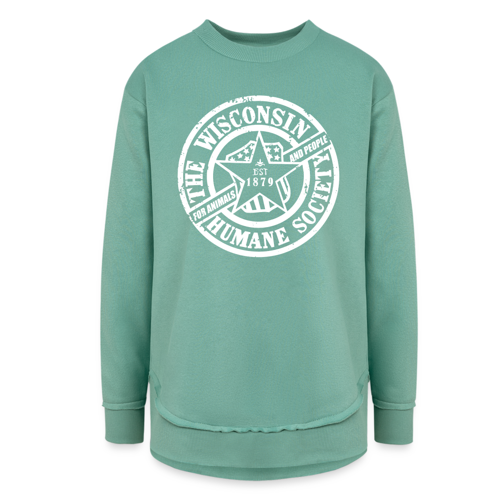 WHS 1879 Logo Weekend Tunic Fleece Sweatshirt - saltwater