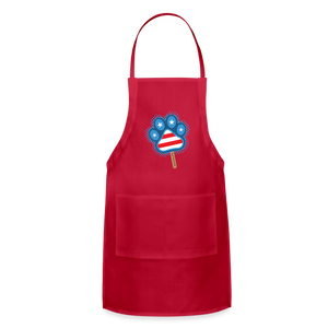 WHS Pupsicle Adjustable Apron - red